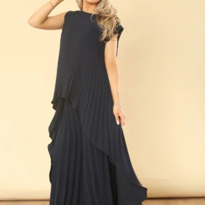 PLEATED HIGH LOW 2 piece set